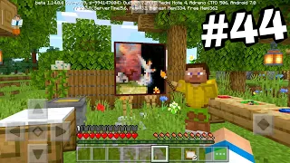 Выживание на телефоне в MineCraft Pocket Edition (1.14.0.4) #44 - ХУДОЖНИК И МОЛЬБЕРТ