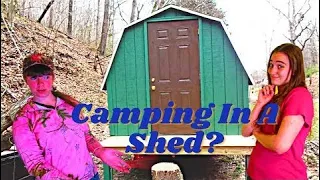 Camping Trip! Staying 2 Nights In A Shed For First Time, What Is it Like? - Land Episodes
