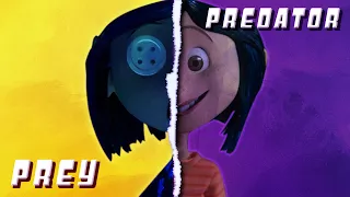 How Coraline goes from Prey to Predator