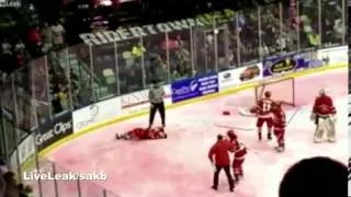 Hockey player gets seizure attack after fight on ice