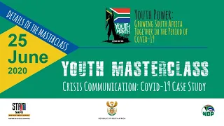 Youth Master class on Crisis Communication: COVID-19 Case Study