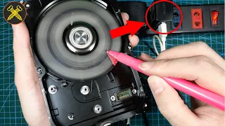 Run a Hard Disk Drive Brushless Motor With A Phone Charger