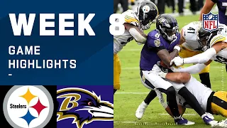 Steelers vs. Ravens Week 8 Highlights | NFL 2020