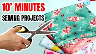 8 Sewing Projects To Make In Under 10 Minutes | 8 Easy Sewing Projects for Beginners