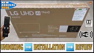 LG 43UQ7300PTA 2024 || 43 Inch 4K UHD Webos Full Smart Tv Unboxing And Review || Complete Demo