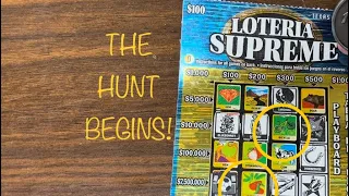 THE HUNT BEGINS! CAN WE WIN? $100 LOTERIA TEXAS LOTTERY SCRATCH OFF JACKPOT JOURNEY