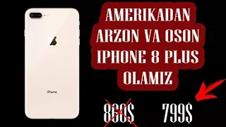 O'zbekcha obzor. Amerikadan o'z narxida Iphone 8 plus olib keling! (Vol.6)