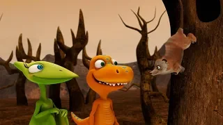 Поезд динозавров Сидни и Сельма Цимолесты Мультфильм для детей про динозавров