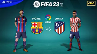 FIFA 23 - FC Barcelona vs Atletico Madrid - La Liga Full Match 22/23 | PS5 gameplay 4K