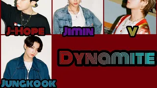 BTS - Dynamite Color Coded Lyrics