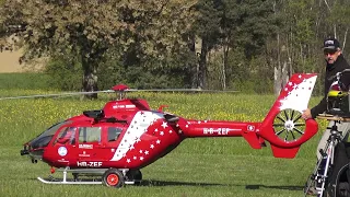 Air Zermatt RC Scale Model Air Rescue Eurocopter EC-135 Turbine xxxl Helicopter