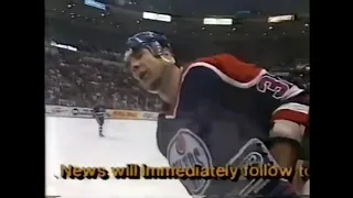 Oilers - Red Wings rough stuff 1/9/91