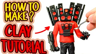 Titan Speakerman - How To Make witch Polymer Clay Skibidi Toilet 69 #diy #speakerman