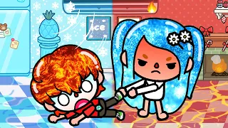 Fire Baby and Ice Baby Were Switched at Birth | Toca Life Story | Toca Boca