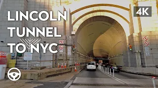 Driving into NYC via the Lincoln Tunnel | Driving Tour NYC [4K]
