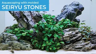 Molded Seiryu Stone Collections for Freshwater Aquascaping