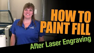How to Paint Fill Wood that has been Laser Engraved