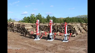VARI log splitters for splitting logs up to one meter long