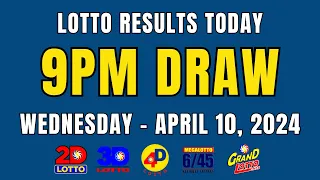 9PM Lotto Result Today April 10, 2024 (Wednesday) Ez2 Swertres , 4D, 6/45, 6/55, PCSO