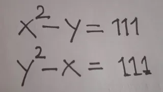 Math Olympiad | Nice Algebra Problem 😊| How to Find the Value of x = ? and y = ?