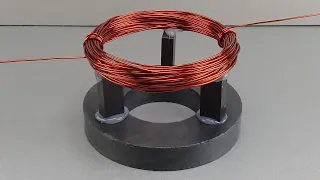 220V Free electric generator with copper coil use magnet