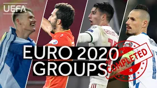 SCOTLAND, NORTH MACEDONIA, HUNGARY, SLOVAKIA: EURO 2020 groups are now completed!!
