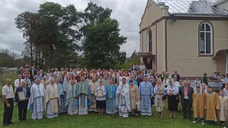 Святкування 10-ти річчя храму УГКЦ с. Тяпче, реколектант - о. Пантелеймон Саламаха ЧСВВ