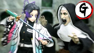 Shinobu Kocho VS The Nun -Demon Slayer stop motion 胡蝶 しのぶ VS 死霊館のシスター -鬼滅の刃 ストップモーション