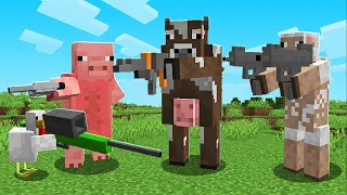 Minecraft, mas OS MOBS QUEREM NOS PEGAR