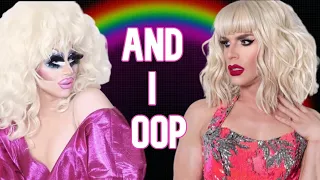 katya being shocked by trixie mega compilation