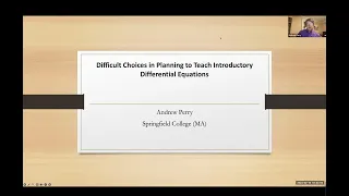 Difficult Choices in Planning to Teach Introductory Differential Equations