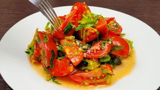 The most delicious tomato appetizer ever! Magic salad - quick and easy! 🍅 🍅