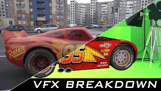 How to add 3D car in real video / Lightning McQueen VFX Breakdown