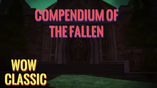 WoW Classic/Warrior leveling Guide----Compendium of the Fallen/Scarlet monastery quest