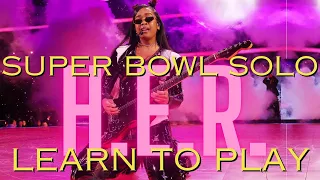 How to Play H. E. R. Super Bowl Guitar Solo | Usher | U Got It Bad | 2024