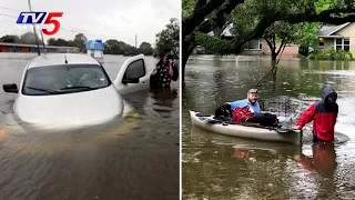 టెక్సాస్ ను ముంచెత్తుతున్న వరదలు | 15 Dead as Hurricane Harvey Lashes Texas | TV5 News