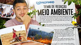 REDAÇÃO sobre MEIO AMBIENTE - Faça ASSIM!