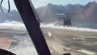 CH-47 flying in afghanistan 2010