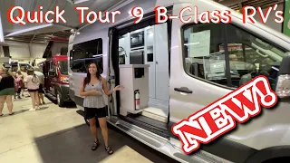Quick Tour of 9 Different B-Class RVs at The Tampa Summer RV Show