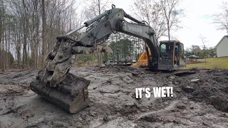 Shaping The Banks On The Beaver Pond