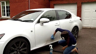 Wash your car without water with Showroom Shine waterless wash and wax