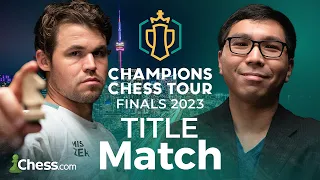 TITLE MATCH: Watch Magnus v Wesley In $200,000 Match Of The Year! Champions Chess Tour Finals 2023