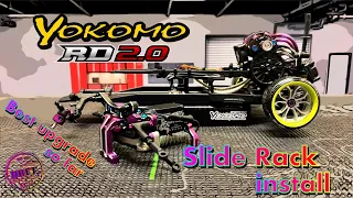 Biggest Upgrade , Slide Rack install in the Yokomo RD2.0 Chassis plus Test drive