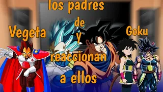 ★//🩶💫los padres de Goku y Vegeta reaccionan a sus hijos🩶💫★