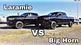 2021 RAM 2500 BigHorn and Laramie Comparison || What Are The Differences???