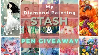 Diamond Painting Stash Tour & Handmade Pen Giveaway! 🎨🖊️