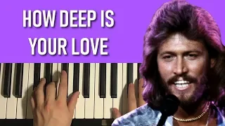 Bee Gees - How Deep Is Your Love (Piano Tutorial Lesson)