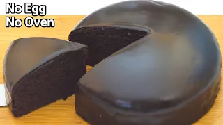 Soft chocolate cake without eggs, without oven and mixer