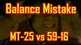 Balance Mistake Analysis - MT-25 vs 59-16