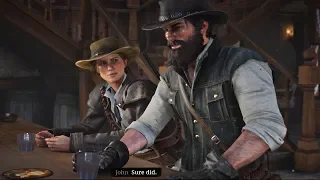 Red Dead Redemption 2 - John Marston Meets Sadie Years After Arthur's Death & Sadie Beats Up Guy